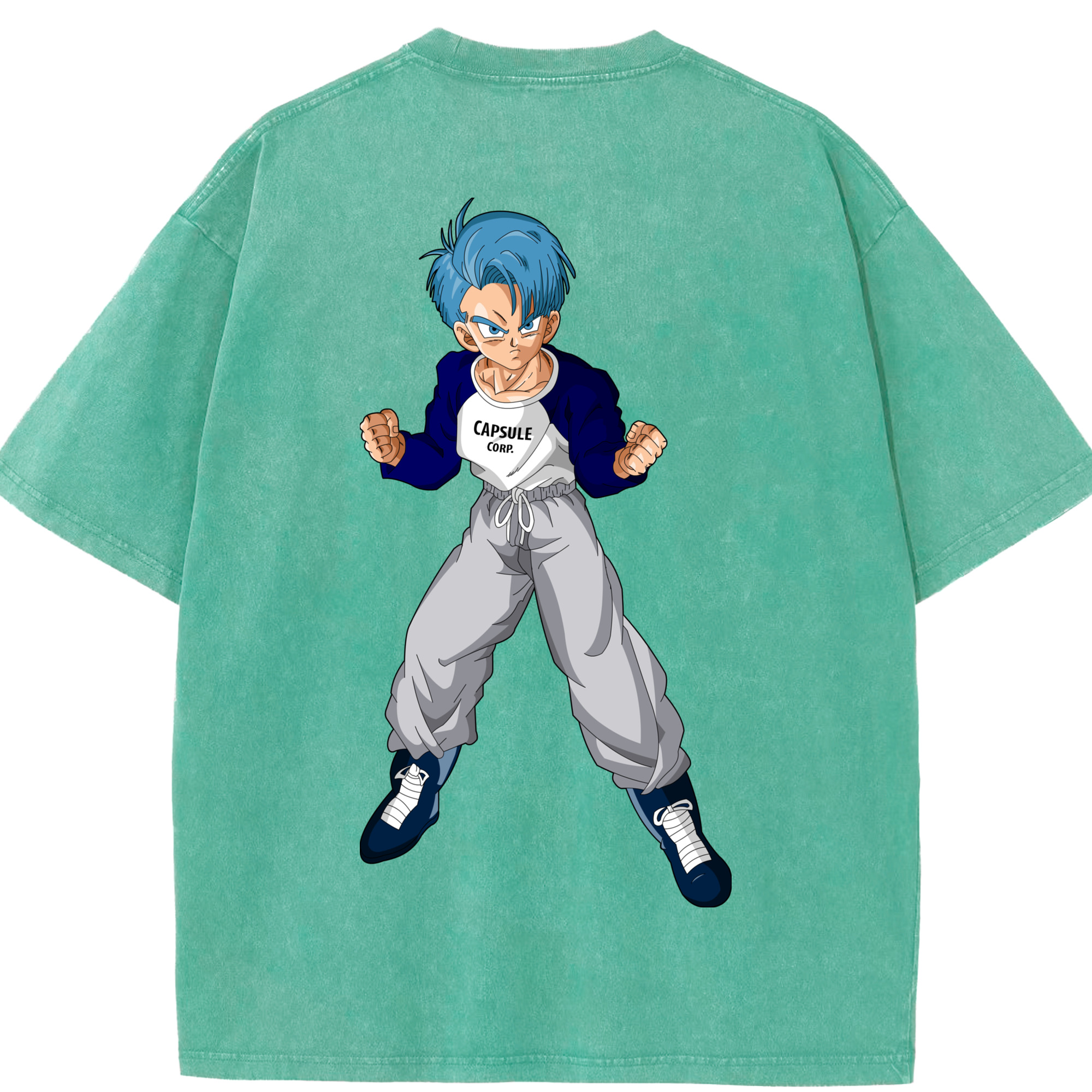 （画像用） ドラゴンボール DRAGON BALL 綿100% ヴィンテージ風 半袖Tシャツ（背面プリント）